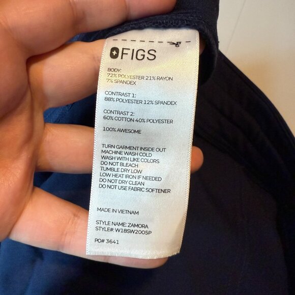 Figs Women XXLP Zamora Jogger Scrub Pants Navy Blue Nurse Hospital Doctor Tech - Picture 5 of 9